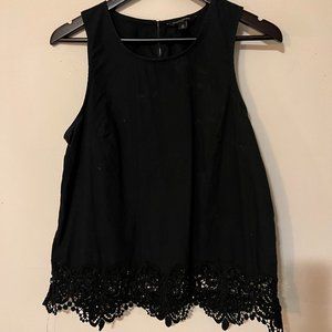 Banana Republic Lace Trimmed Top